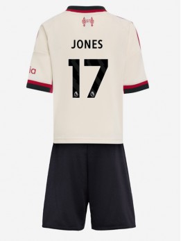Billige Liverpool Curtis Jones #17 Bortedraktsett Barn 2025-26 Kortermet (+ Korte bukser)